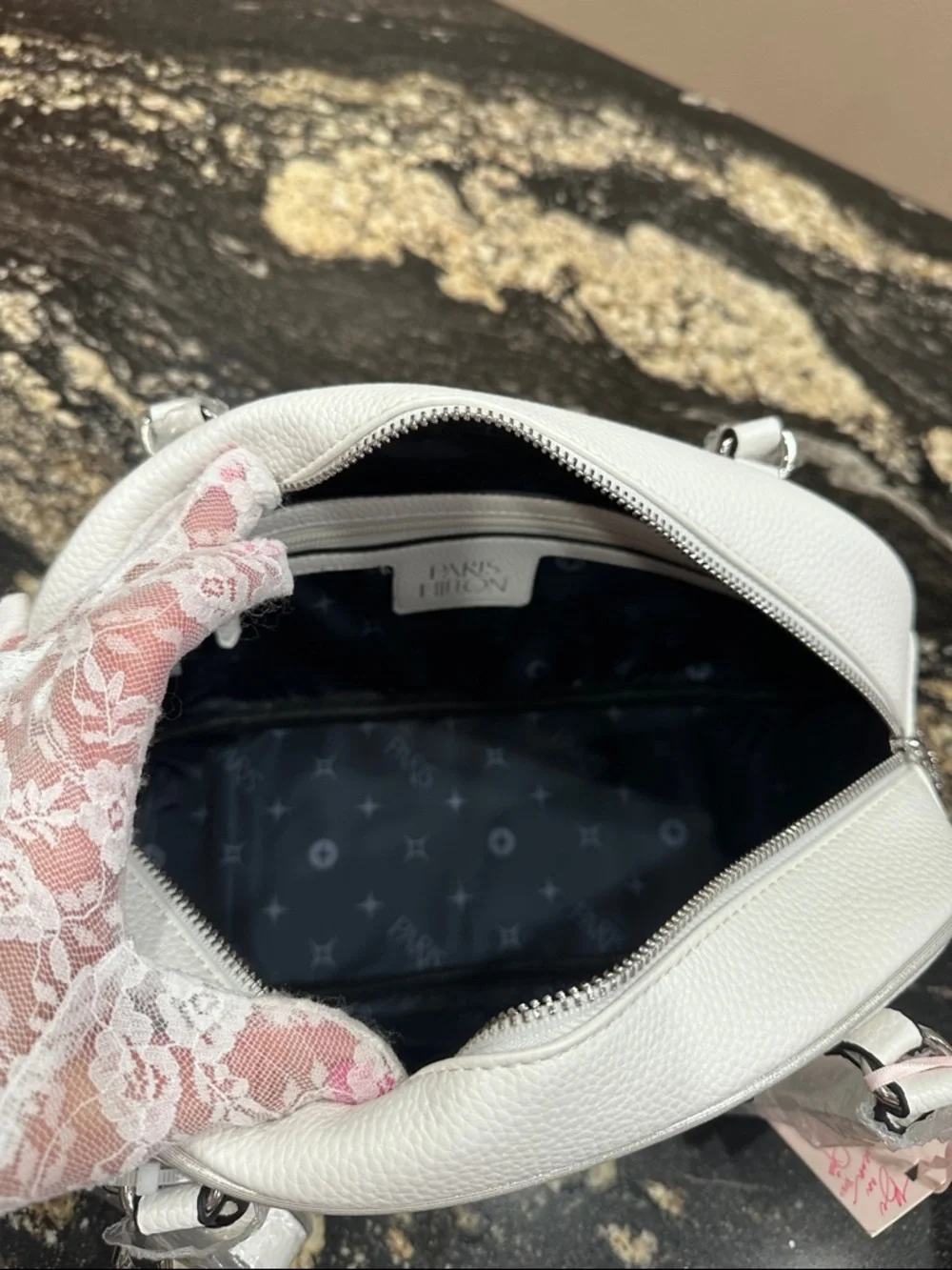 NWT Paris Hilton Bowler Bag - Picture 6 of 8